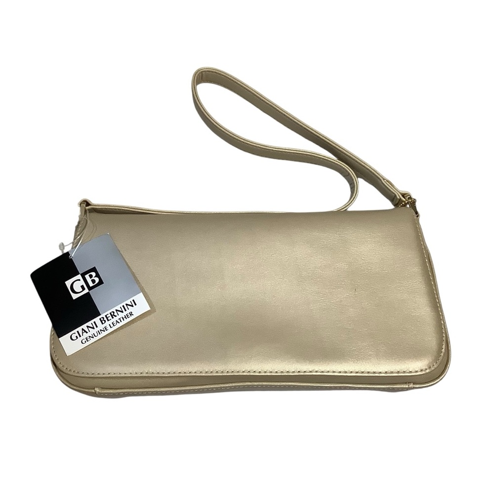 Giani Bernini Metallic Gold Mini Baguette Shoulder Bag
